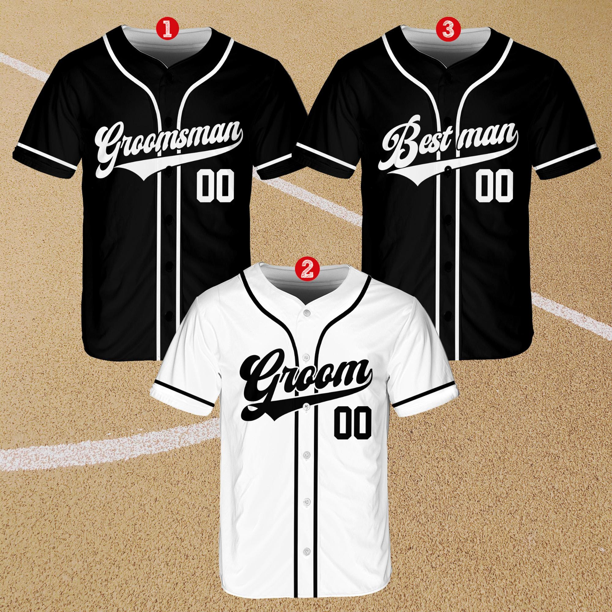 Men'S Grooming For Engagement - Customized Groom and Groomsmen Baseball Jersey,