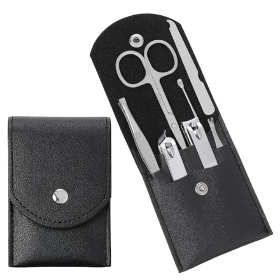 Men'S Grooming Fingernails - 7 Pcs Travel Manicure Set Nail