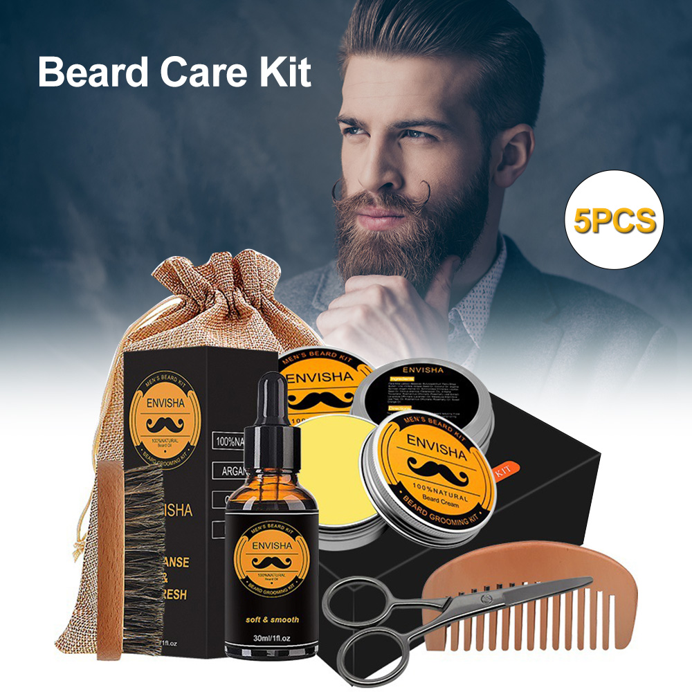 Beard Growth Kit For Men Barbe - Beard Oil Growth ulasan dan harga