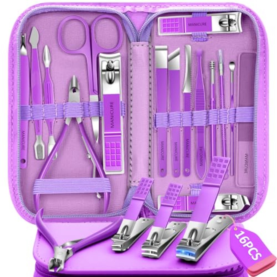 Manicure Set 16Pcs Professiona - Men'S Grooming Fingernails ulasan dan harga