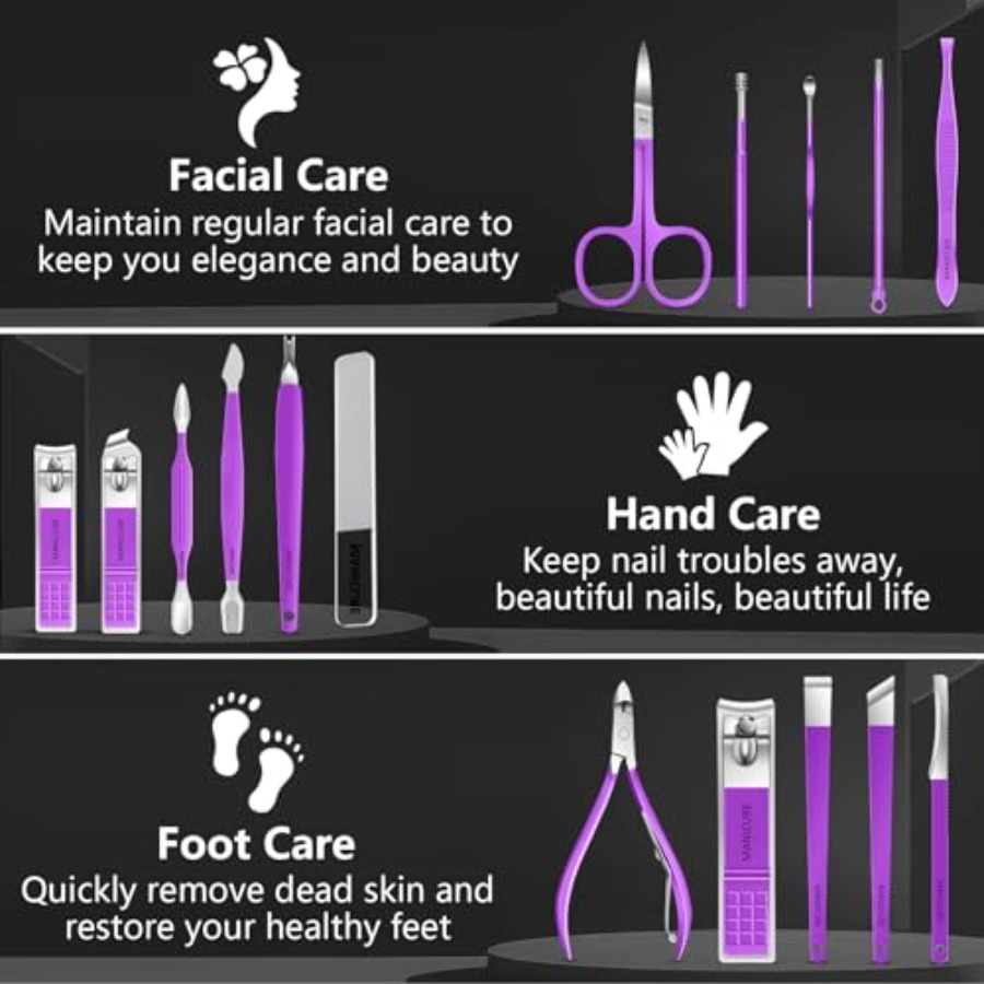 Manicure Set 16Pcs Professiona - Men'S Grooming Fingernails ulasan dan harga