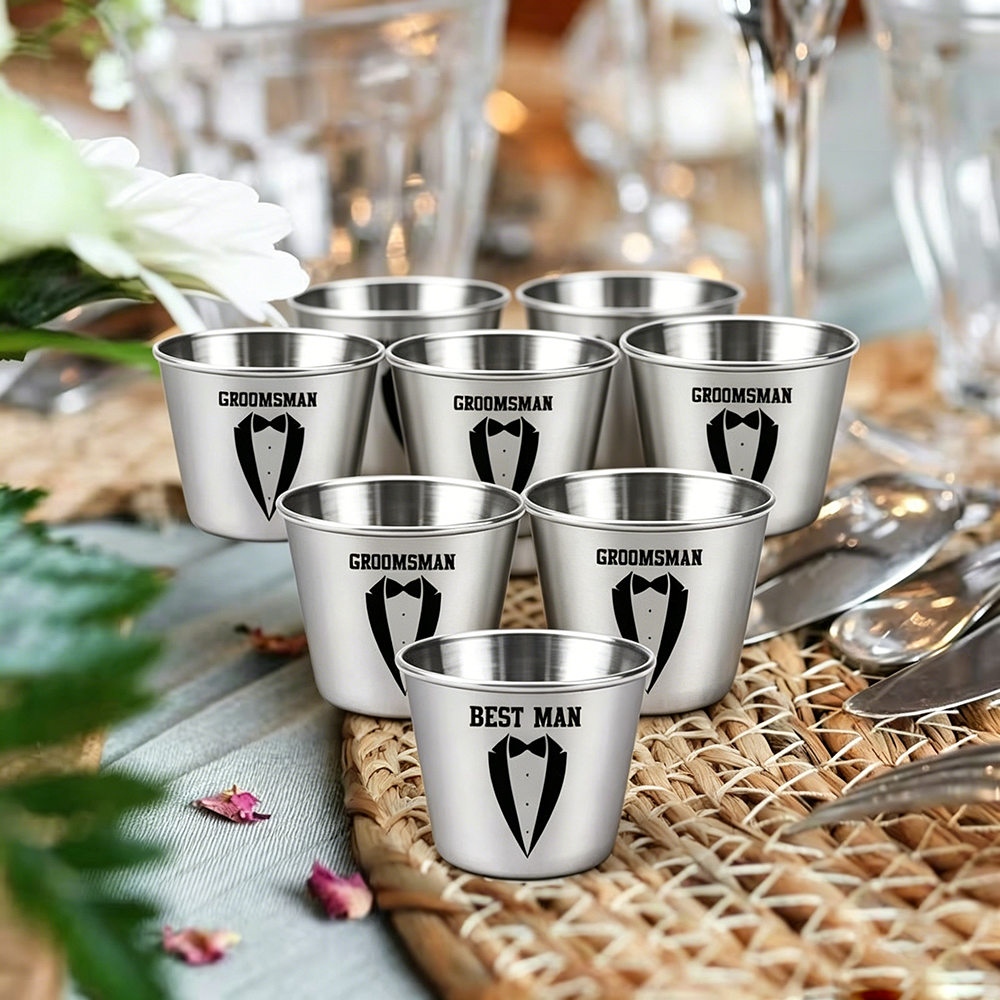 Custom Groomsman Shot Glass Se - Men'S Grooming For Engagement ulasan dan harga