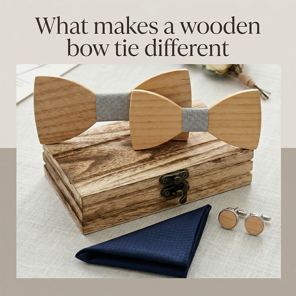 Mens Wooden Bowtie Set Minimal - Mens Grooming Box ulasan dan harga