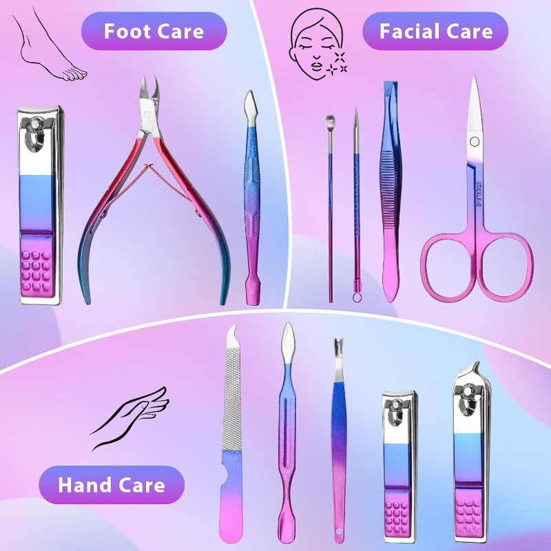 Manicure Set Nail Clippers Ped - Mens Grooming Box ulasan dan harga