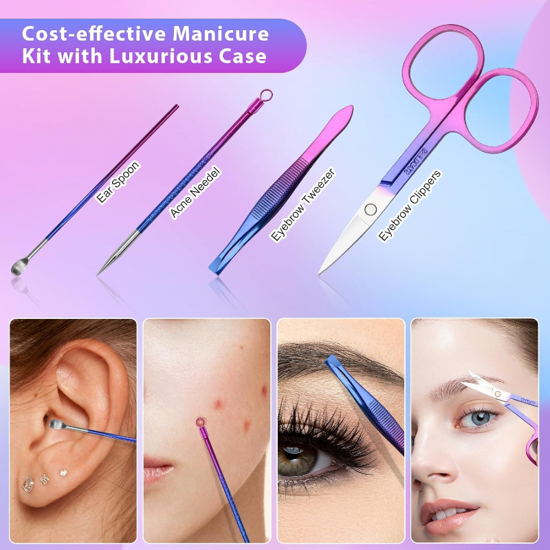 Manicure Set Nail Clippers Ped - Mens Grooming Box ulasan dan harga