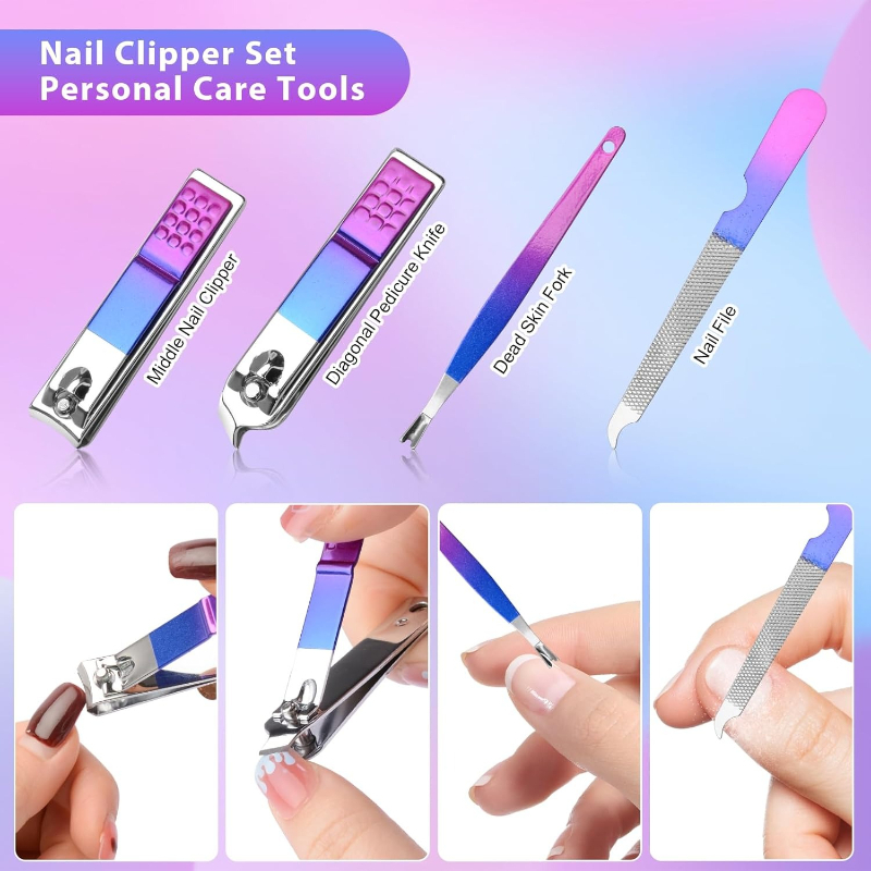Manicure Set Nail Clippers Ped - Mens Grooming Box ulasan dan harga