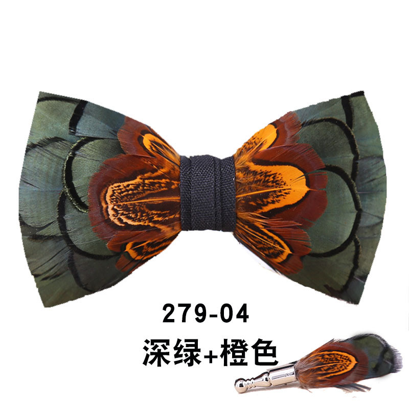 Men Bow Tie Feather Bowtie  Br - Mens Grooming Box ulasan dan harga