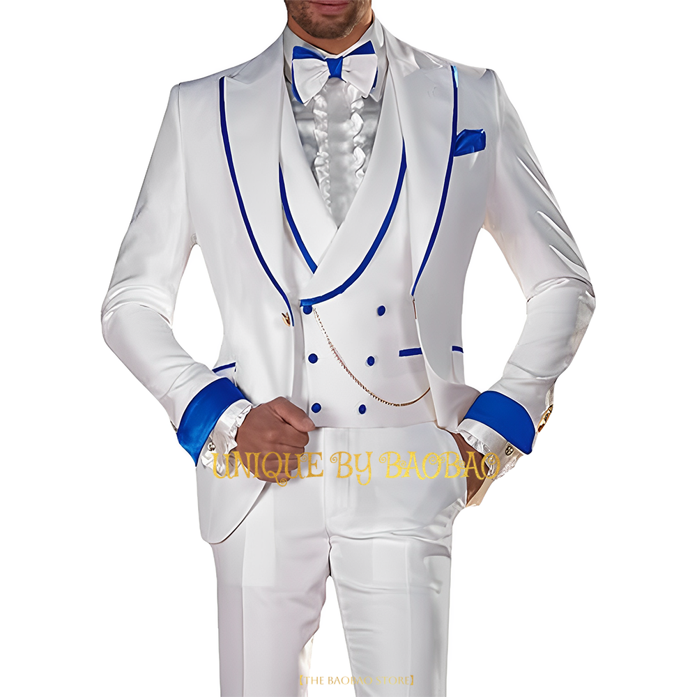 Men 3-piece wedding tailcoat ( - Men'S Grooming For Engagement ulasan dan harga