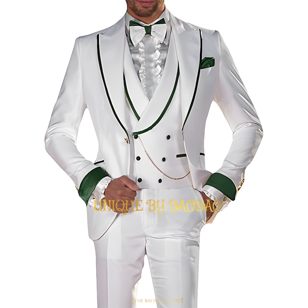 Men 3-piece wedding tailcoat ( - Men'S Grooming For Engagement ulasan dan harga