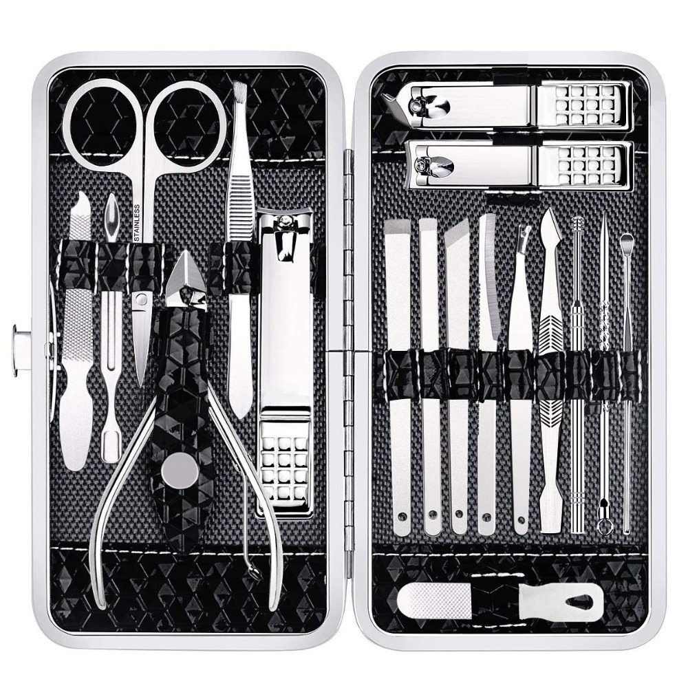 Nail Care Kit with Travel Case - Men'S Grooming Fingernails ulasan dan harga