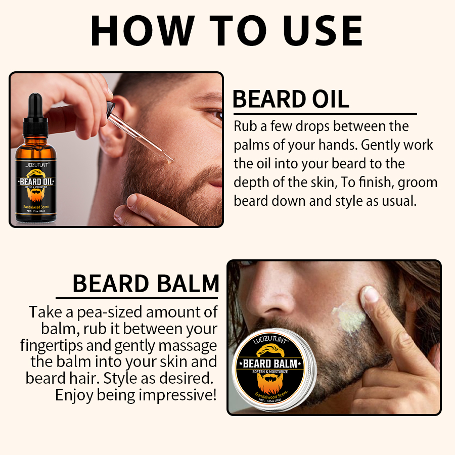 Men Beard Care Kit Beard Oil B - Beard Oil Growth ulasan dan harga