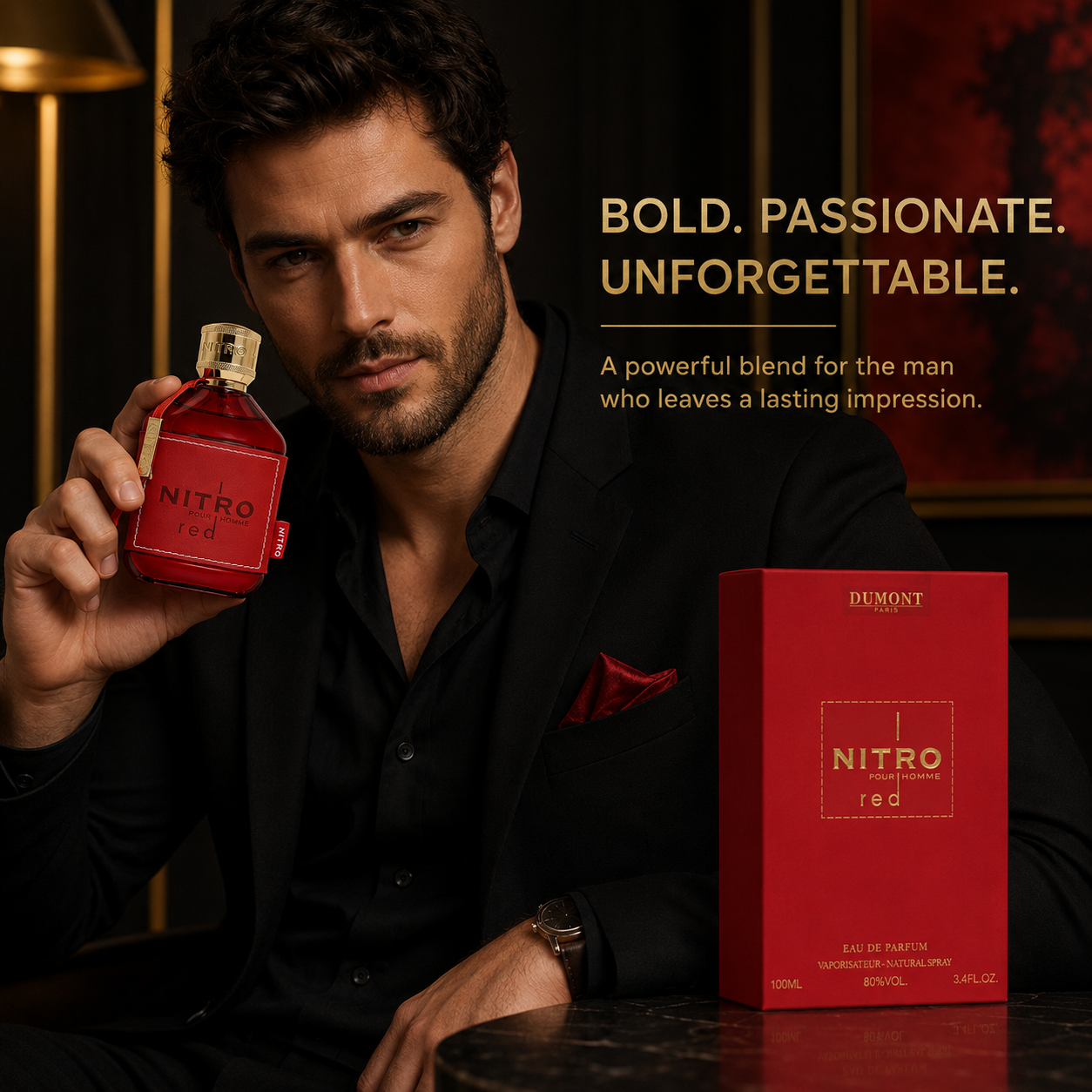 Dumont Nitro Red Men’s Eau de  - Cologne Spray Bottle ulasan dan harga