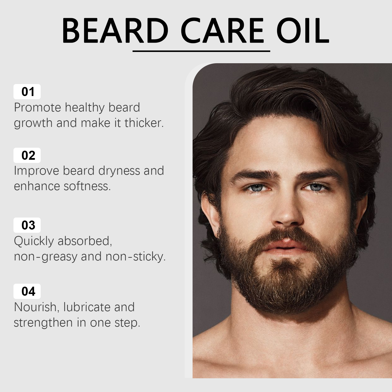 Men Beard Oil Enhance Mustache - Beard Oil Growth ulasan dan harga