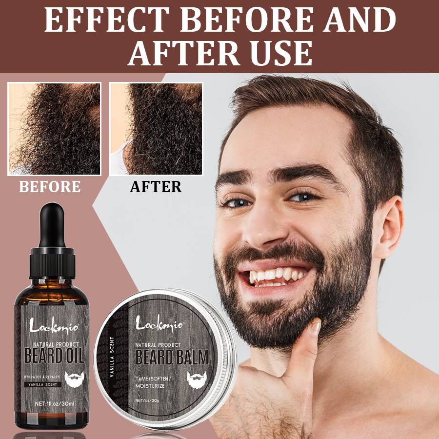 LOCKMIO 2pcs Natural Vanilla S - Beard Oil Growth ulasan dan harga