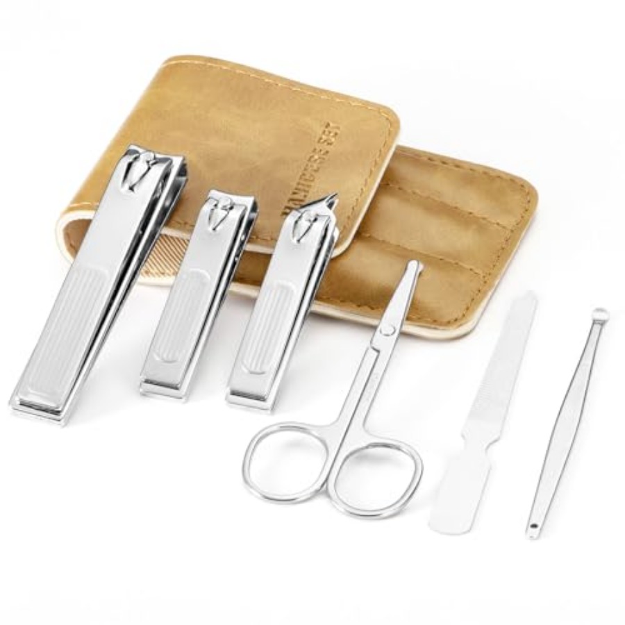 6-Piece Nail Clippers Set for  - Men'S Grooming Fingernails ulasan dan harga