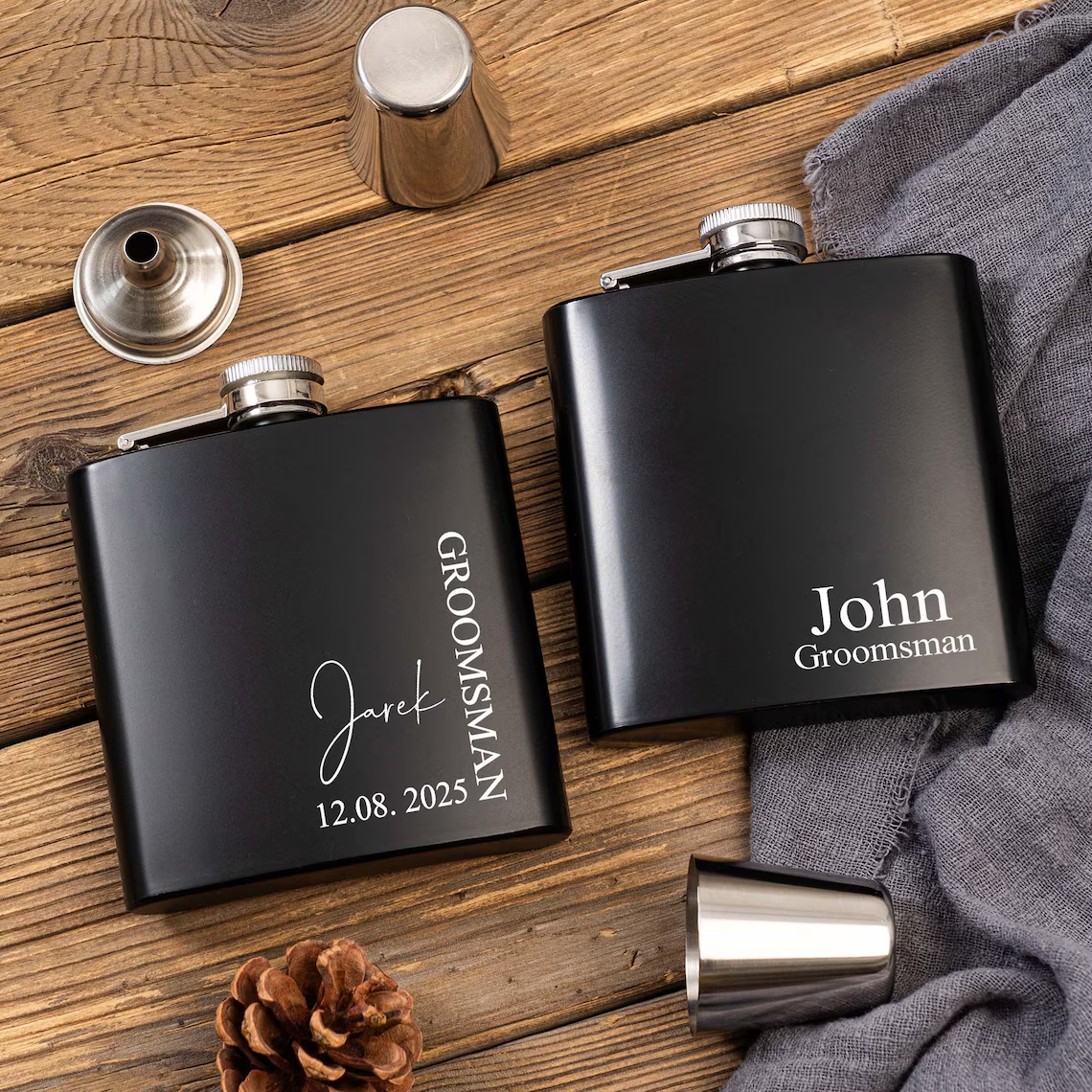 Personalized Name Hip Flask Se - Men'S Grooming For Engagement ulasan dan harga