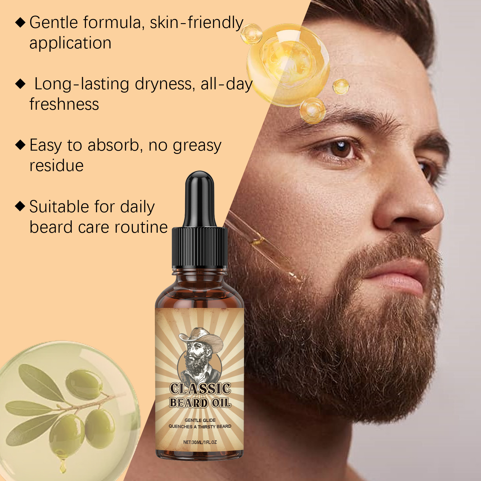 Beard Growth Care Essential Oi - Beard Oil Growth ulasan dan harga